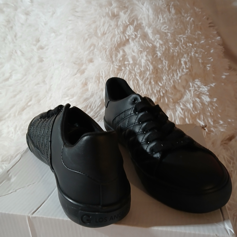 GBG Los Angeles Black Quilted Men's Sneakers